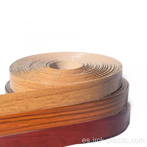 Bandas de borde plano de grano de madera